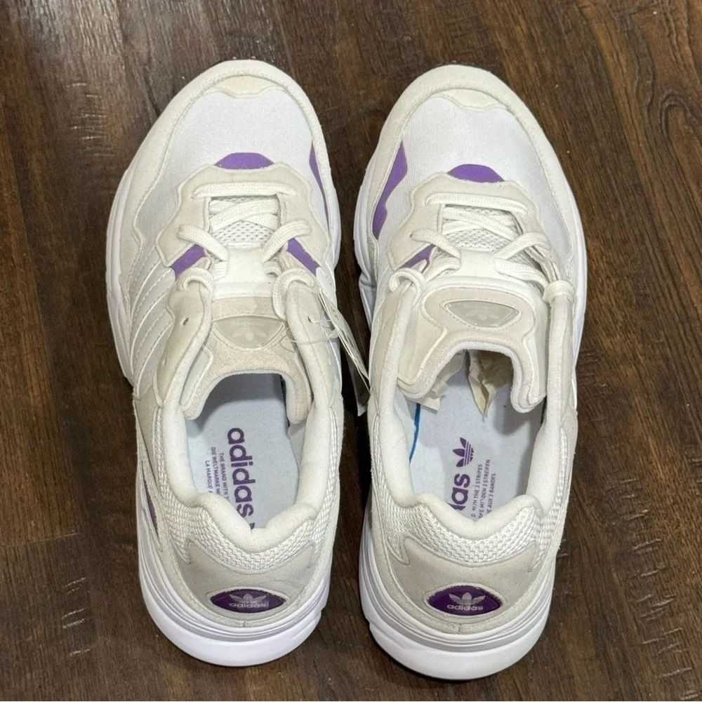 Adidas Yung-96 Cloud White Active Purple Sneaker Size 11 Men